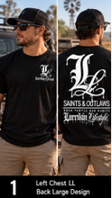 Load image into Gallery viewer, Saints & Outlaws Bad Habits Black Mens Tee