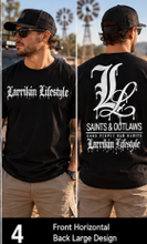Load image into Gallery viewer, Saints & Outlaws Bad Habits Black Mens Tee