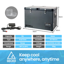 Load image into Gallery viewer, 92L Dual Zone Portable Fridge / Freezer