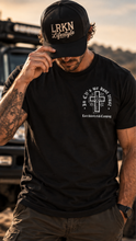 Load image into Gallery viewer, In CV's We Don't Trust tee - back on model

