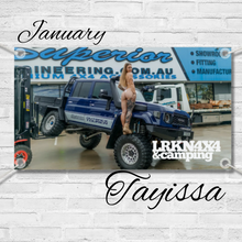 Load image into Gallery viewer, 2026 Vinyl Garage wall banner - 50cm x 90cm
