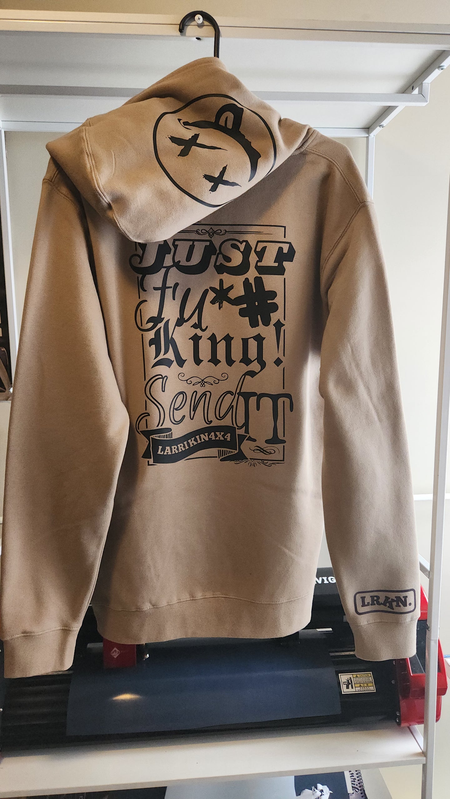 Men's Sandy Hoodie - Vintage Just Fkn Send it