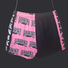 Load image into Gallery viewer, Women’s Pink LRKN4x4 Footy Shorts – Drawstring + Pockets
