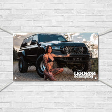 Load image into Gallery viewer, Womens crop Calendar bundle - 2024 chicks n Rigs Calendar, Vinyl wall banner, Mens Tank &amp; sticker pack
