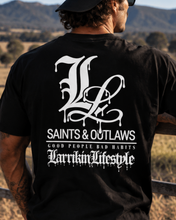 Load image into Gallery viewer, Saints &amp; Outlaws Bad Habits Black Mens Tee
