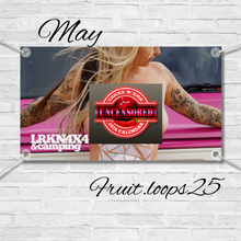 Load image into Gallery viewer, 2026 UNCENSORED Vinyl Garage wall banner - 50cm x 90cm
