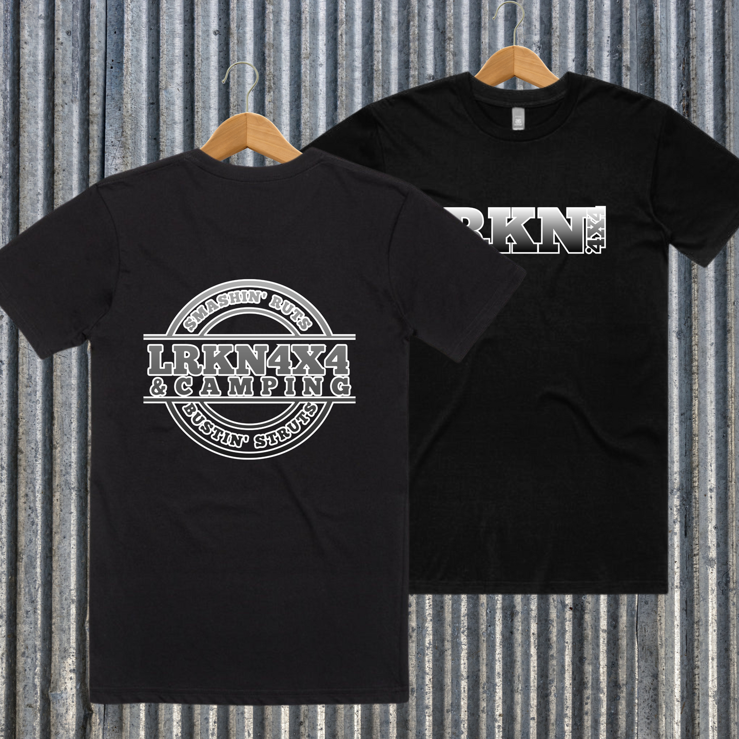 Men's Black Tshirt - Smashin Ruts Bustin Struts Grey fade