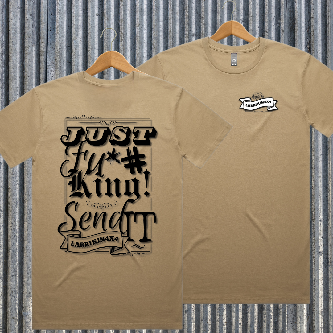 Men's Sandy Tshirt - Vintage Just Fkn Send it Logo