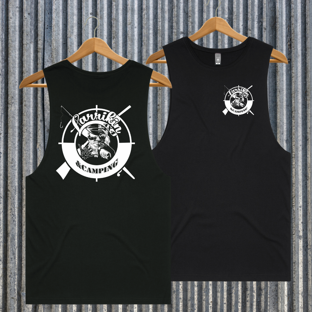 Men's Black Tank - Hunt Fish