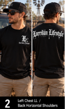 Load image into Gallery viewer, Saints &amp; Outlaws Bad Habits Black Mens Tee
