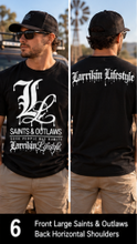 Load image into Gallery viewer, Saints &amp; Outlaws Bad Habits Black Mens Tee
