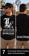 Load image into Gallery viewer, Saints &amp; Outlaws Bad Habits Black Mens Tee
