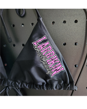 Load image into Gallery viewer, Saloon Script Black Gstring Bikini with Side ties
